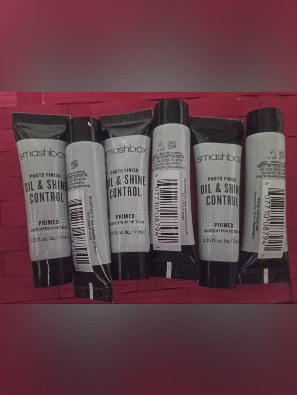 6X - Smashbox Photo Finish Oil & Shine Control Primer Minis (7ml each) - NWOT